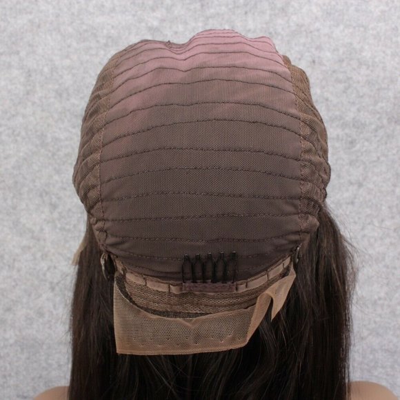 100% Human Hair Lace Front Brown Wig 22" inches - Picture 6 of 6